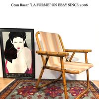 🇮🇹 1960 sedia bamboo pieghevole anni 60