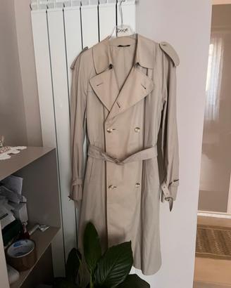 Trench lungo beige vintage stile Burberry-Modello