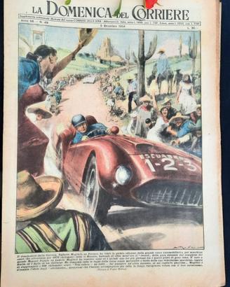 La Domenica del Corriere 5 dicembre 1954 Ferrari