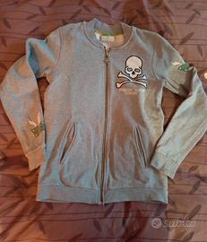 Felpa con zip ragazzo 