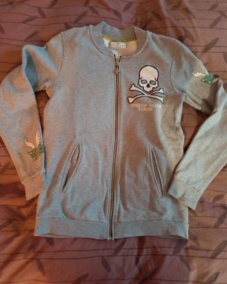 Felpa con zip ragazzo 