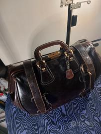 Borsa da viaggio medica vintage 50x40x35 pelle
