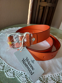 Cintura nuova Vivienne Westwood orange con fibbia