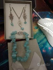 set collana orecchini bracciale