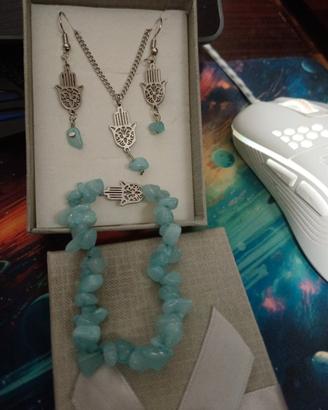 set collana orecchini bracciale