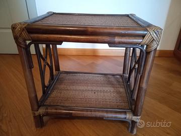 Coppia tavolini rattan perfetti