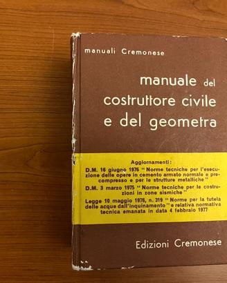 Manuale cremonese del geometra - Ed. 1977