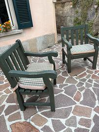 Set  due sedie giardino
