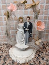 Sposi vintage, decorazione torta di nozzr