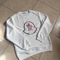 Felpa Moncler bianca taglia XL