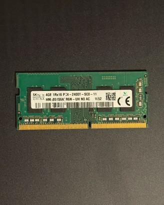 4GB RAM SO-DIMM 2400T PC4 (DDR4) Laptop SKhynix