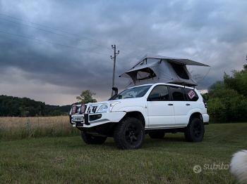 tenda da tetto 165 cm mai aperta 