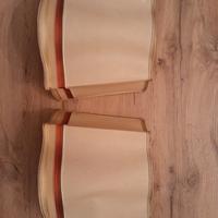 Coppia di applique con veletta