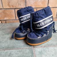 scarponi sci doposci blu 29 31 mammout  snoowboard