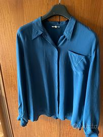 Camicia maniche lunghe pura seta