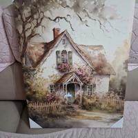 Quadro tela casale country shabby chic nuvole di s