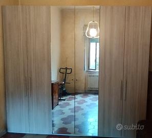 Armadio Guardaroba 6 Ante Battenti con Specchi