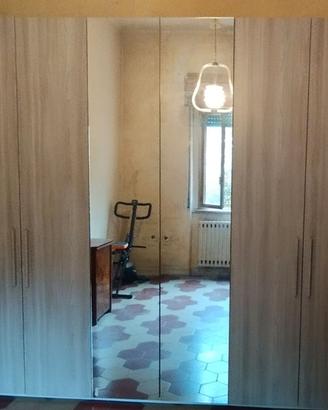 Armadio Guardaroba 6 Ante Battenti con Specchi