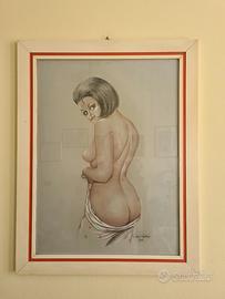 Quadro nudo artistico donna erotico