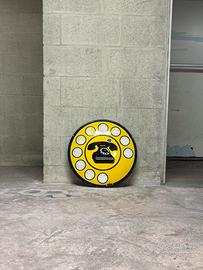 Insegna smaltata telefonica sip anni 60 vintage