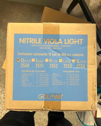 guanti in nitrile taglia XS