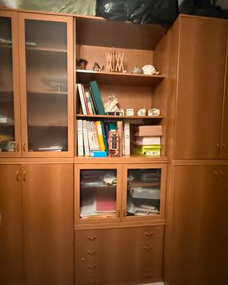 Mobile libreria con vano per abiti