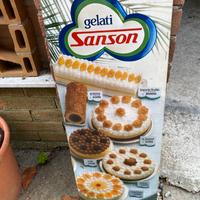 Insegna gelati Sanson in lire