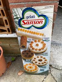 Insegna gelati Sanson in lire