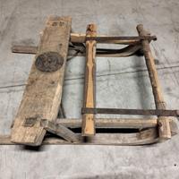 Slitta Vintage trasporto merce su neve, anni ‘40