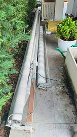 Tende da sole a bracci 5 m motorizzata + 2,5 m