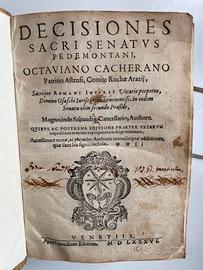 Decisiones Sacri Senatus Pedemontani-Venezia 1586