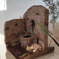 Fontana artigianale per presepe