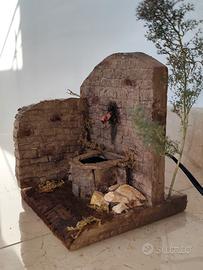 Fontana artigianale per presepe