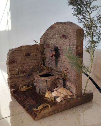 Fontana artigianale per presepe