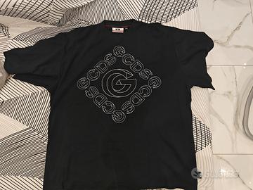 GCDS T-shirt Uomo M Nera Girocollo Logo 
