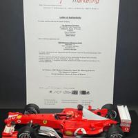 ferrari f2003 firmata a mano da Michael Schumacher