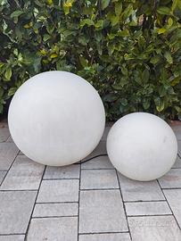 Sfere luminose da giardino