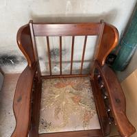 Coppia divani in legno - stile rustico/montano