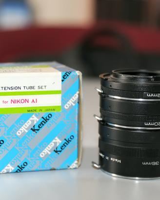 Tubi estensione macrofotografía per Nikon