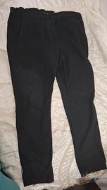 zara pantalone a puntini bianchi
