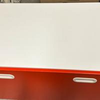 Contenitore ikea stuva/fridits bianco e rosso