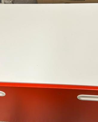 Contenitore ikea stuva/fridits bianco e rosso