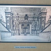 Litografia su argento Teatro farnese Parma