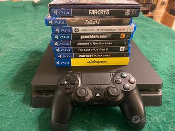 Playstation4 slim e 8 giochi originali + joypad