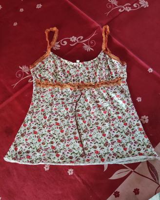 Top Floreale Fantasia Fiori M - 10