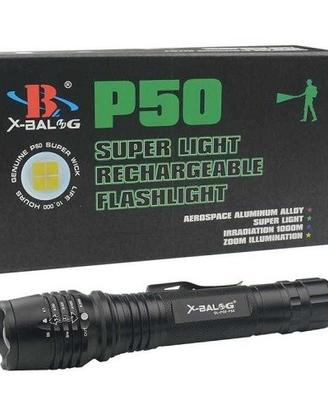 Torcia tattica con led t6 con comando remoto e zoo