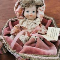 Bambolina portafortuna ceramica fatta a mano 