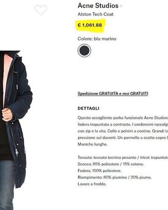 Parka piumino donna Acne Studio - Acne Studio