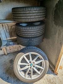  4 cerchi in lega da 18 BMW con gomme hank