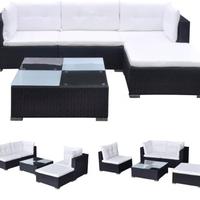 Set da giardino color marrone